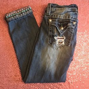 Miss Me Distressed Cropped Jeans